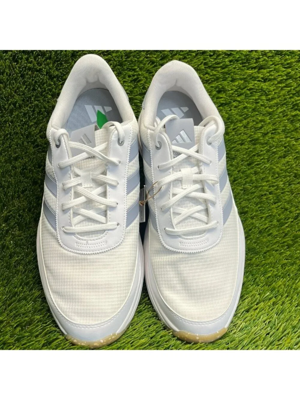 Adidas S2G SL 24 Mens Size 10 Cloud White Silver Running Spikeless Golf Shoes